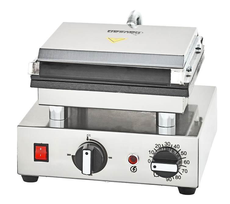 Bubble Model Single Waffle Machine with Lid
