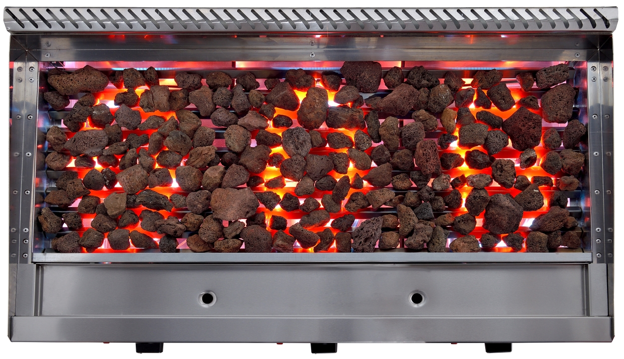 500 Serie 30cm Lavastone Grill
